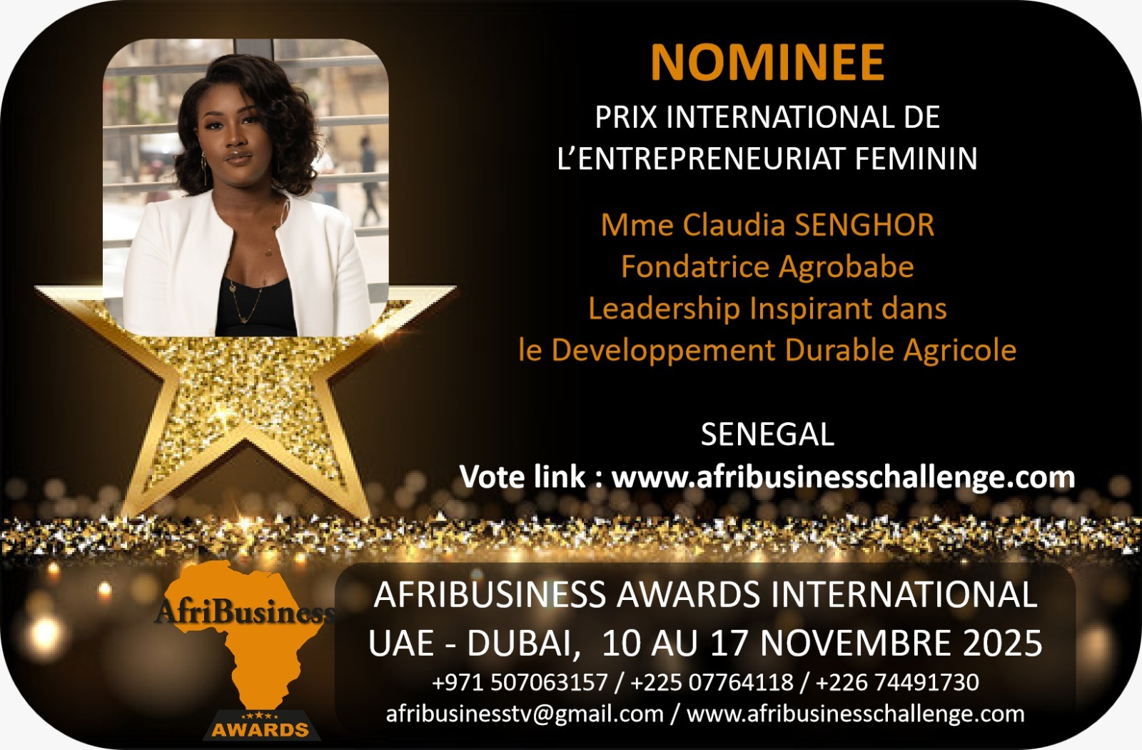 Mme. CLAUDIA SENGHOR